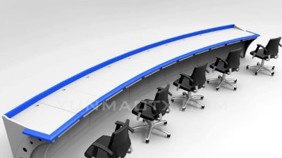 高顏值操作臺(tái)和電視墻彰顯安防監(jiān)控的品牌實(shí)力